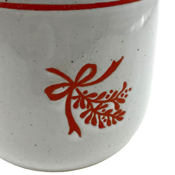 Heather Taylor Home x West Elm Mistletoe Stamped Mug Ceramic Stoneware Holiday - Picture 2 of 6